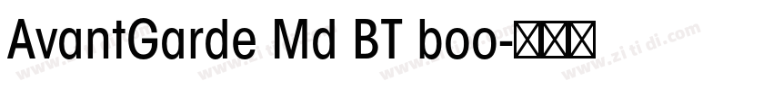 AvantGarde Md BT boo字体转换